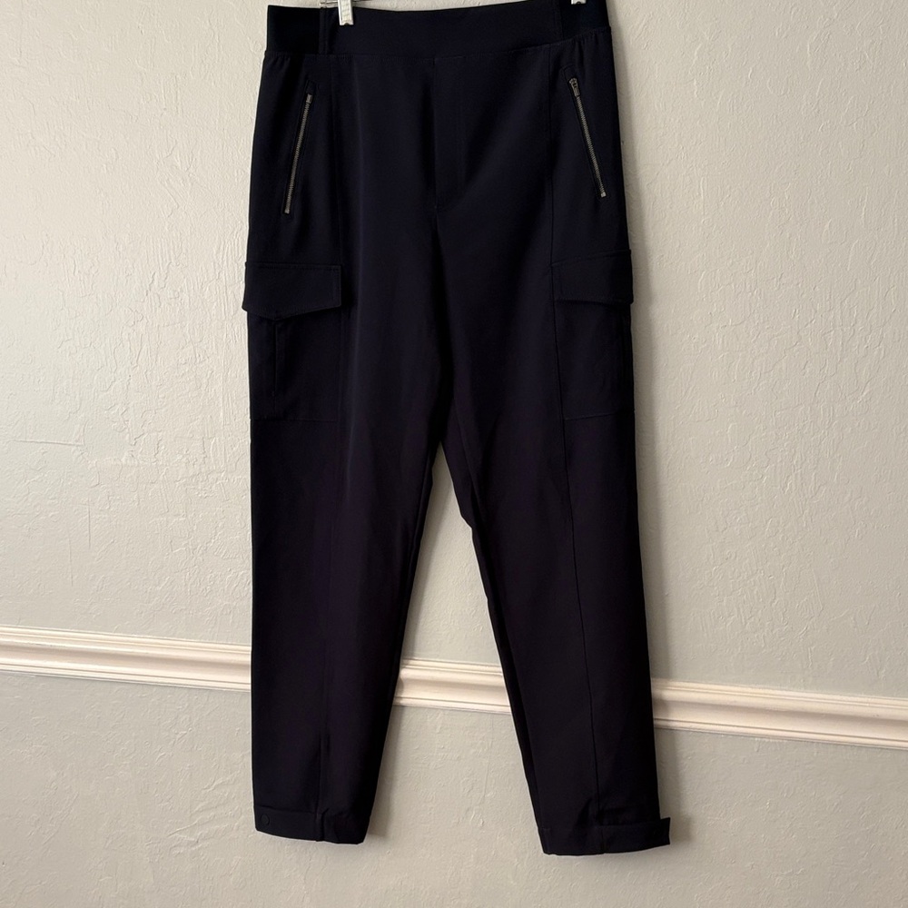 Athleta Endless High Rise Navy Cargo Pants